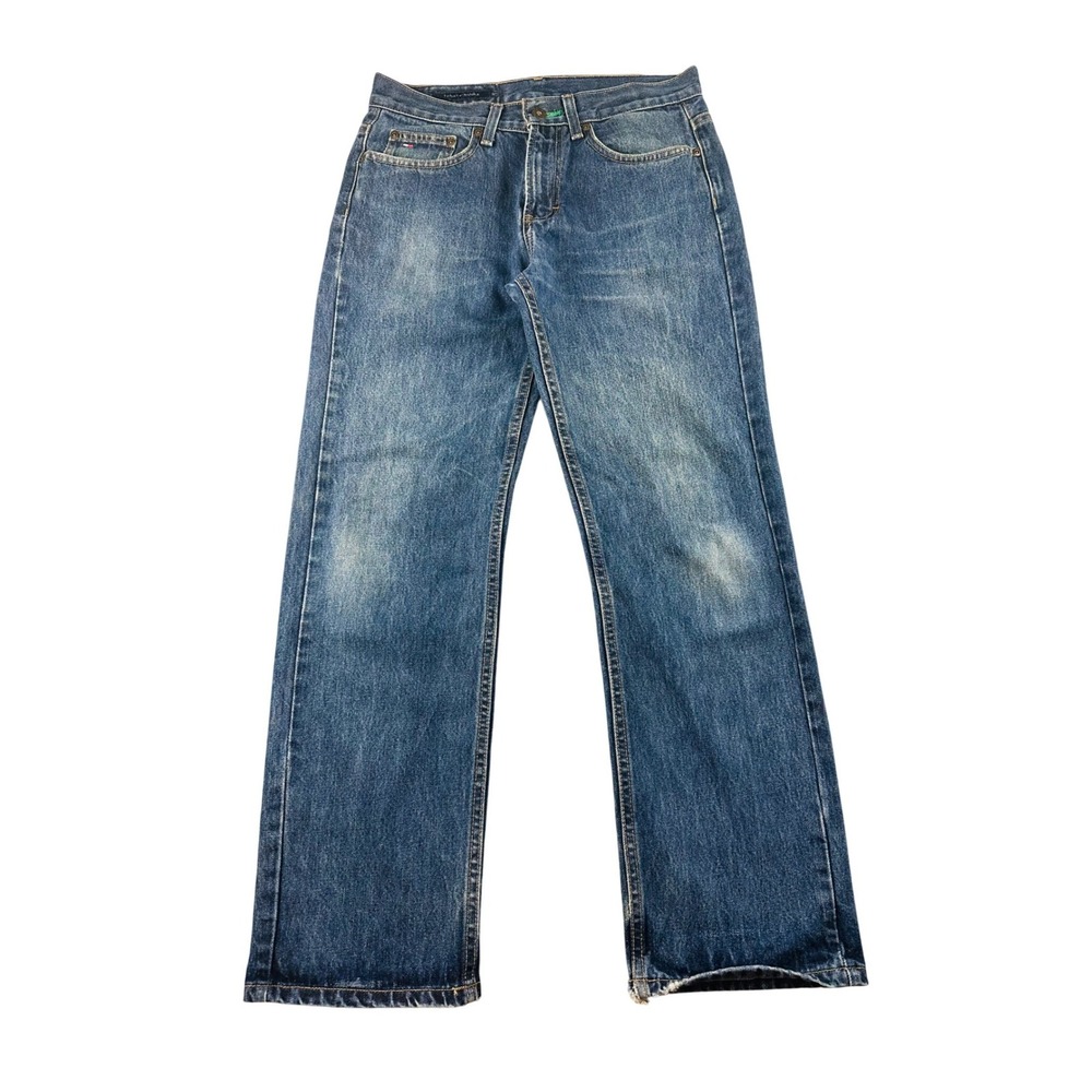 Tommy Hilfiger Jeans Men 29/30 Blue Straight Leg Denim‎ Medium Wash Faded Urban